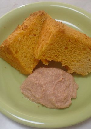 全卵でふわふわ☆トマトのシフォンケーキ-レシピのメイン写真