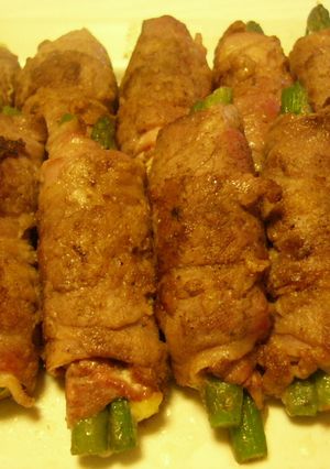 牛肉とベーコンのアスパラチーズ巻き-レシピのメイン写真
