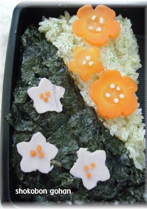 キャラ弁☆お花見ごはん-レシピのメイン写真
