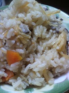 干し貝柱の生姜風味☆炊き込みご飯♪-レシピのメイン写真