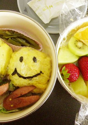 ❤キャラ弁「にこちゃんおにぎり」-レシピのメイン写真