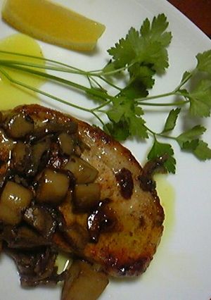豚肉ソテーエリンギ乗せ-レシピのメイン写真