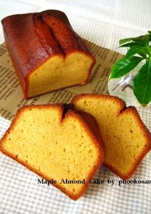 メープルアーモンドのパウンドケーキ-レシピのメイン写真