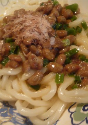 納豆好きさんへ贈る～♪納豆釜玉うどん-レシピのメイン写真