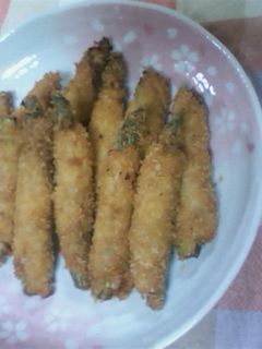 グリーンアスパラの肉巻きフライ-レシピのメイン写真