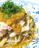 豚しゃぶ～カレーおろし胡麻ポン酢で♬