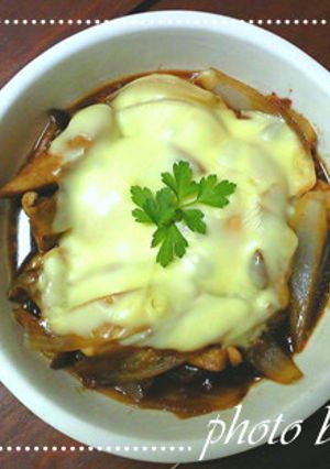 玉ねぎと鶏肉のソース炒め-レシピのメイン写真