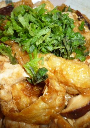 お豆腐と油揚げのボリューム煮-レシピのメイン写真