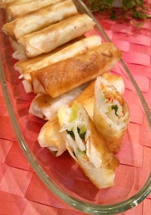 桜エビと葱の春巻き-レシピのメイン写真