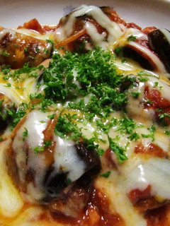 茄子とベーコンのくるくるトマト煮込み-レシピのメイン写真
