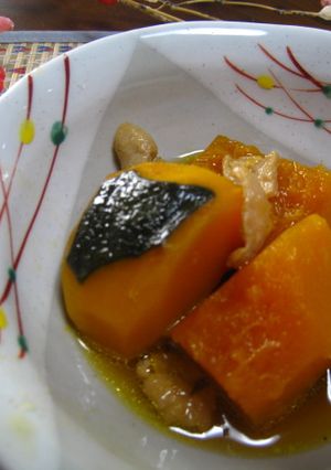 南瓜の煮物（鶏皮入り）この味に決めた！-レシピのメイン写真