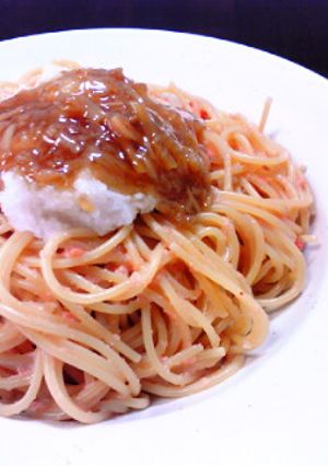 明太子なめたけ大根おろしパスタ♪-レシピのメイン写真