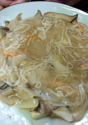 エリンギのカニカマ玉ねぎあんかけ☆-レシピのメイン写真