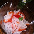 アラ♪簡単 大根とパプリカの紅白サラダ