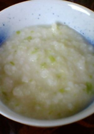 レンジでねぎ粥、香港粥屋風-レシピのメイン写真