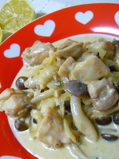 れもんをぎゅっ☆鶏肉のさっぱりクリーム煮-レシピのメイン写真