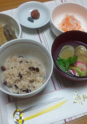 百日おめでとう♡お食い初め[お赤飯]-レシピのメイン写真