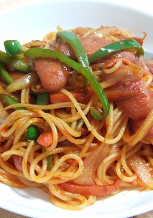 ケチャップで懐かしのナポリタンスパゲティ-レシピのメイン写真