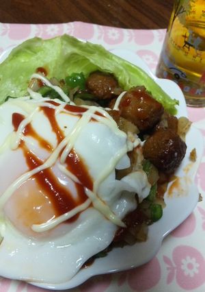 ミートボールなロコモコ-レシピのメイン写真