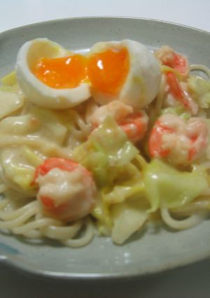 生クリームなし・えびクリームパスタ-レシピのメイン写真