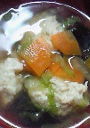 鳥だんごの中華スープ☆-レシピのメイン写真