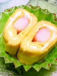 甘くない卵焼きinかにかま♪-レシピのメイン写真
