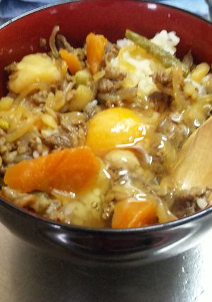 ★肉じゃが生卵丼★-レシピのメイン写真