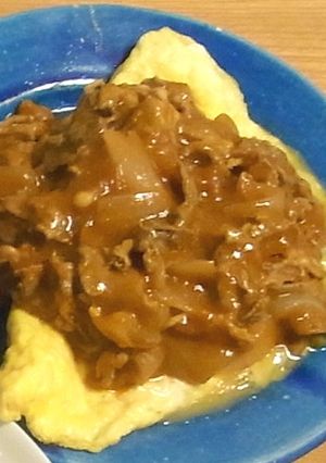 余ったハヤシでハヤシチーズオムレツ☆★-レシピのメイン写真