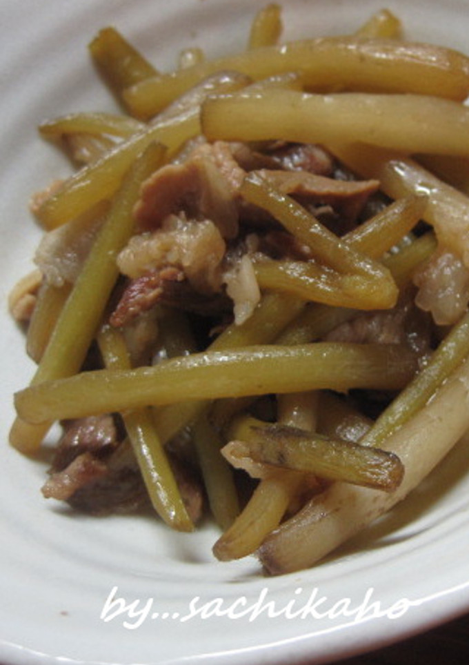 春の香り✿つわと豚肉の炒め煮-レシピのメイン写真