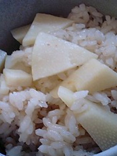 たけのこごはん(めんつゆ使用)-レシピのメイン写真
