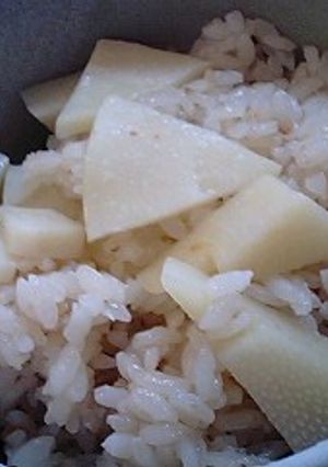 たけのこごはん(めんつゆ使用)-レシピのメイン写真