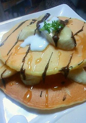 ふわふわ☆チーズホットケーキ-レシピのメイン写真