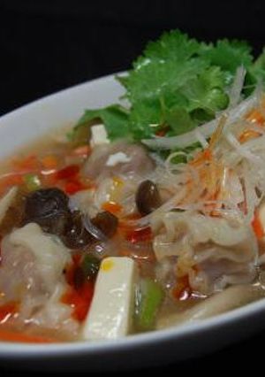 ♛ボールワンタン入り酸辣湯春雨♛ランチ-レシピのメイン写真