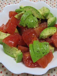 トマトとアボカドの醤油ドレッシングサラダ-レシピのメイン写真