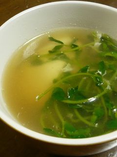 豆苗とたまごのスープ(和・洋・中)-レシピのメイン写真
