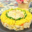 華やかに♪クリームチーズのお寿司ケーキ
