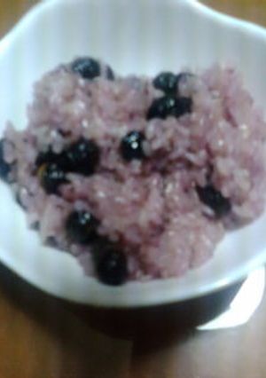 圧力鍋で黒豆ごはん(もち米)-レシピのメイン写真