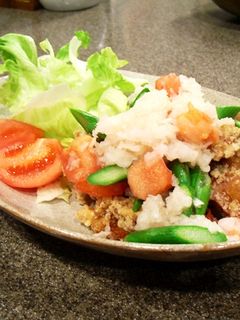 鶏からあげのさっぱりおろしのせ-レシピのメイン写真