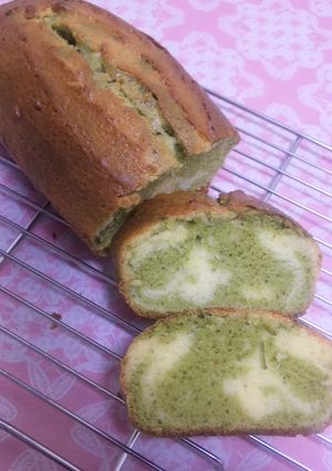 バターなし☆抹茶マーブルパウンドケーキ-レシピのメイン写真