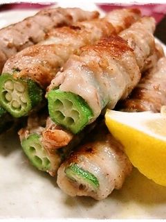 オクラ豚肉巻き-レシピのメイン写真