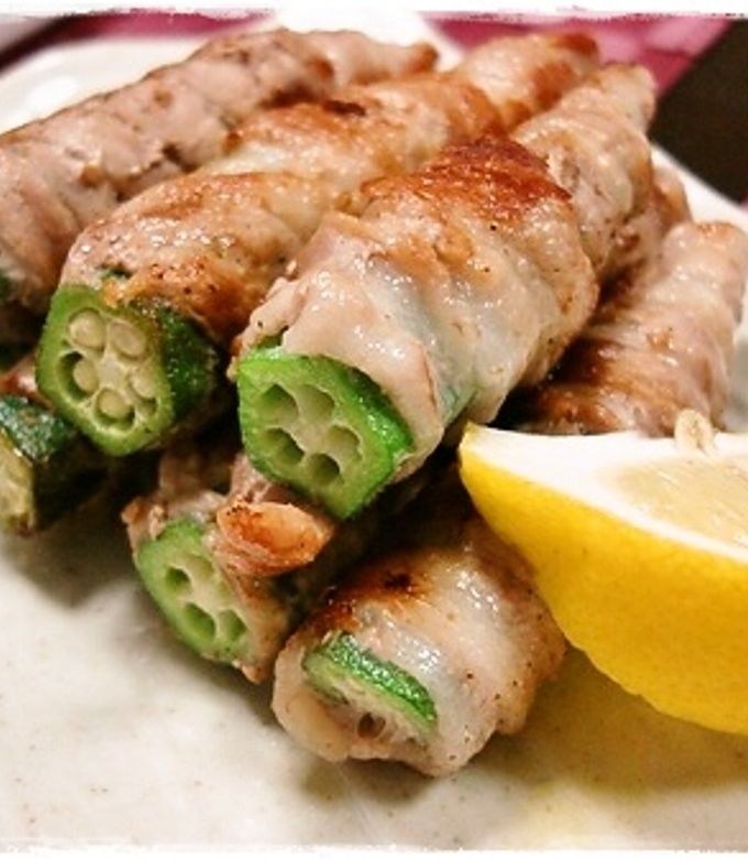 オクラ豚肉巻き-レシピのメイン写真
