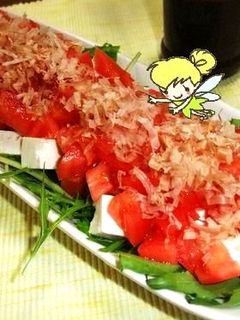 美味しいトマトと豆腐の和風サラダ-レシピのメイン写真