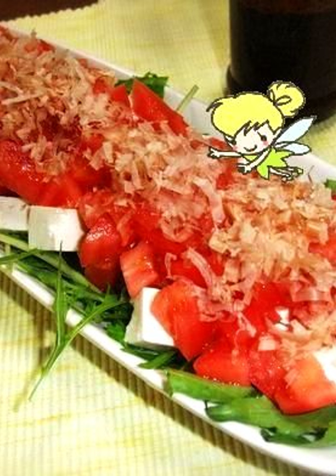 美味しいトマトと豆腐の和風サラダ-レシピのメイン写真