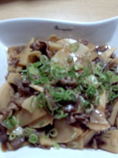 たけのこと牛肉炒め-レシピのメイン写真