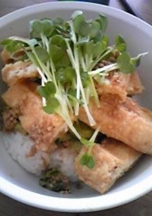 パリパリきつね丼-レシピのメイン写真