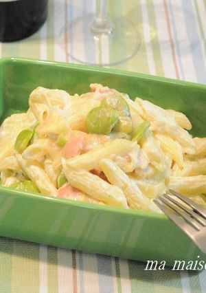 そら豆とカッテージチーズのパスタ-レシピのメイン写真