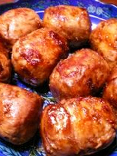 肉巻きおにぎり!しょうが焼き味が最高♪-レシピのメイン写真