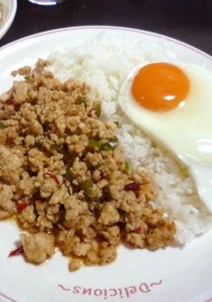 タイ料理★お手軽ガパオ（バジル）炒めご飯-レシピのメイン写真