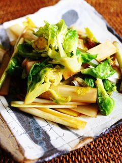 春野菜のメープル醤油炒め。-レシピのメイン写真