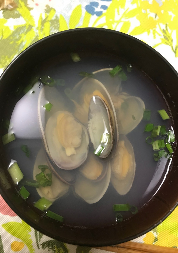 簡単☆白だしであさりのお吸い物☆蛤でも-レシピのメイン写真